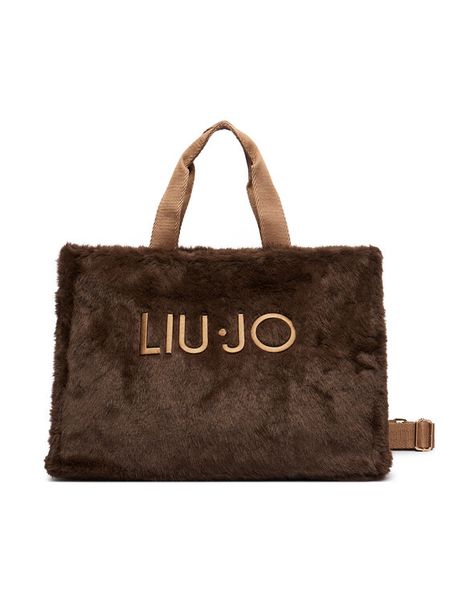 Liu Jo Torebka 2F6037 E0218 Brązowy. Brązowe shopper bag Liu Jo, z materiału, bez dodatków. Za 469.99 zł.