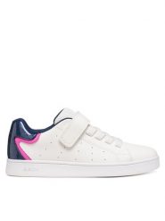 Geox Sneakersy J Eclyper Girl J36LRA 0BCKC C0006 S Biały. Białe buty sportowe dziewczęce Geox, ze skóry, bez zapięcia. Za 229.99 zł.