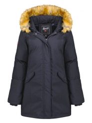 Geographical Norway Parka "Dinasty" w kolorze granatowym rozmiar: S. Niebieskie parki damskie Geographical Norway, s, bez kaptura. Za 223.99 zł.