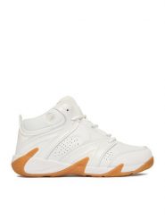 SHAQ Sneakersy CEO-DEVASTATOR MID AQ95010B-WW Biały. Białe buty sportowe chłopięce Shaq, ze skóry, bez zapięcia. Za 229.99 zł.