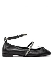 Stuart Weitzman Baleriny Stefannie Balet Flat SI443 Czarny. Czarne balerinki damskie Stuart Weitzman, bez wzorów, ze skóry. Za 1,699.00 zł.