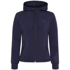 Bluza z kapturem z pełnym zamkiem błyskawicznym Catago Variana. Niebieskie bluzy damskie CATAGO, l, bez wzorów, z materiału, z kapturem. Za 279.20 zł.