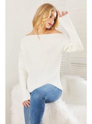 LA Angels Sweter w kolorze kremowym rozmiar: L. Brązowe swetry klasyczne damskie LA Angels, l, z bawełny, bez kołnierzyka. Za 118.56 zł.