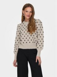 JDY Sweter 15304813 Écru Regular Fit. Swetry klasyczne damskie JDY, xl, z syntetyku, bez kołnierzyka. Za 79.99 zł.