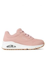 Skechers Sneakersy Uno Stand On Air 73690/BLSH Różowy. Czerwone obuwie sportowe damskie Skechers, ze skóry, bez zapięcia. Za 219.99 zł.