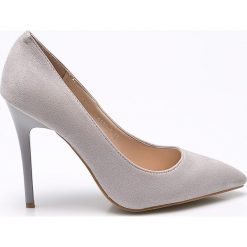 Answear - Szpilki Super Woman. Szare szpilki damskie ANSWEAR, bez wzorów, z materiału, bez obcasa, na obcasie, bez zapięcia. W wyprzedaży za 39.90 zł.