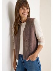 Cecil Kamizelka w kolorze jasnobrązowym rozmiar: XS. Brązowe kamizelki damskie Cecil, xs, bez wzorów, bez kaptura. Za 135.49 zł.