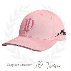 Czapka z daszkiem do jazdy konnej JD ATTACK Team. Czerwone czapki z daszkiem damskie JD ATTACK, bez wzorów. Za 109.00 zł.