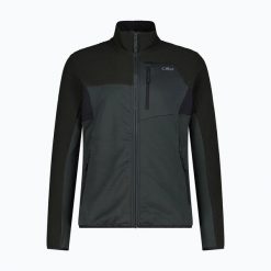Bluza rozpinana CMP Glimra. Czarne bluzy damskie CMP, l, bez wzorów, z elastanu, bez kaptura. Za 289.99 zł.
