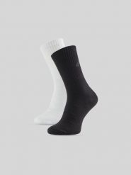 4F Skarpetki długie (2-pack) damskie - multikolor 35-38. Skarpetki damskie 4F, bez wzorów, z bawełny. Za 49.99 zł.