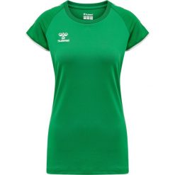 Koszulka damska Hummel hmlhmlCORE volley stretch. Białe bluzki damskie Hummel, xl, bez wzorów, sportowe, bez kołnierzyka, bez ramiączek. Za 144.50 zł.