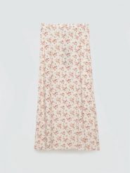 Spódnica damska midi w kwiatowy wzór perłowa Shimenita 103. Białe spódnice damskie Big Star, na spotkanie biznesowe, na lato, l, bez wzorów, z tkaniny, retro, midi. Za 179.99 zł.