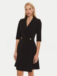 Rinascimento Sukienka koktajlowa CFC0121083003 Czarny Regular Fit. Czarne sukienki damskie Rinascimento, bez wzorów, z syntetyku, wizytowe, bez ramiączek. Za 359.99 zł.