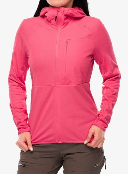 Bluza z kapturem damska CMP Skylea Jacket. Czerwone bluzy damskie CMP, m, bez wzorów, z materiału, z kapturem. Za 313.49 zł.