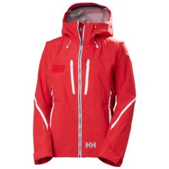 Damska kurtka narciarska Helly Hansen Acer 3L Shell. Czerwone kurtki damskie Helly Hansen, na zimę, l, bez wzorów, bez kaptura. Za 2,553.50 zł.