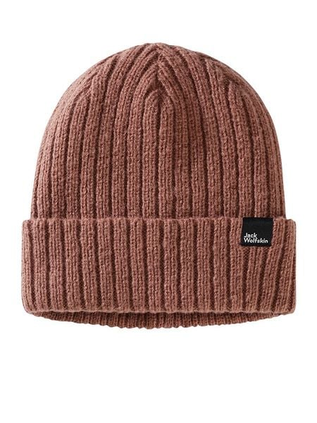 Jack Wolfskin Czapka beanie "Cushy" w kolorze jasnoróżowym rozmiar: S. Różowe czapki damskie Jack Wolfskin, bez wzorów, prążkowane. Za 61.60 zł.