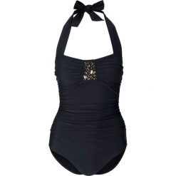 Kostium kąpielowy shape bonprix czarny. Czarne bielizna korygująca bonprix, z aplikacjami. Za 129.99 zł.