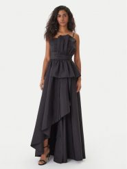 Fracomina Sukienka wieczorowa FQ26SD3010W83101 Czarny Regular Fit. Czarne sukienki damskie Fracomina, bez wzorów, z syntetyku, wizytowe, bez ramiączek. Za 1,339.00 zł.