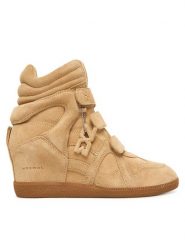 Nokwol Sneakersy Demmi Beżowy. Brązowe obuwie sportowe damskie Nokwol, ze skóry, bez zapięcia. Za 879.99 zł.