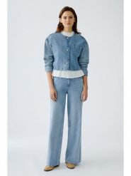 Oui Kurtka dżinsowa w kolorze błękitnym rozmiar: 36. Niebieskie kurtki damskie Oui, bez wzorów, bez kaptura. Za 195.99 zł.