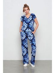 &Co Woman Spodnie "Loa" w kolorze granatowym rozmiar: XL. Niebieskie spodnie materiałowe damskie &Co Woman, bez wzorów, z materiału. Za 163.95 zł.