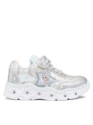 Frozen Sneakersy CP76-SS22-36DFR Srebrny. Szare buty sportowe dziewczęce Frozen, ze skóry, bez zapięcia. Za 119.99 zł.