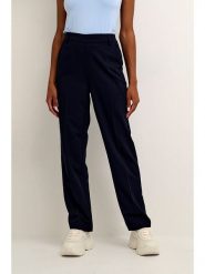 Kaffe Spodnie "Sakura" w kolorze granatowym rozmiar: 36. Niebieskie spodnie materiałowe damskie Kaffe, bez wzorów, z materiału. Za 173.99 zł.