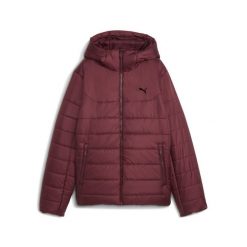 Damska kurtka wyścielana Essentials z kapturem PUMA. Czerwone kurtki damskie Puma, bez wzorów, z kapturem. Za 399.00 zł.