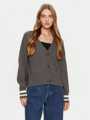 Guess Jeans Kardigan W4BR81 Z3HM1 Szary Regular Fit. Szare kardigany damskie Guess Jeans, l, z aplikacjami, z bawełny. Za 239.99 zł.