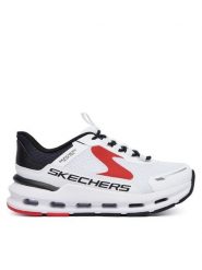 Skechers Sneakersy Slip-Ins: Glide-Step Plus - Vista-Lane 404203L/WBKR Biały. Białe buty sportowe chłopięce Skechers, z materiału, bez zapięcia. Za 269.99 zł.