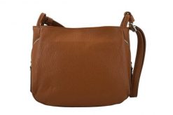 Listonoszka skórzana BARBERINI'S j. brązowa 946-12. Brązowe shopper bag Barberinis, bez wzorów, z lakierowanej skóry, małe, bez dodatków. Za 289.99 zł.