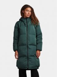 YAS Płaszcz zimowy 26031874 Zielony Regular Fit. Zielone płaszcze damskie YAS, na zimę, l, bez wzorów, z syntetyku, bez kaptura. Za 629.99 zł.
