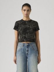 Levi's Koszulka w kolorze szarym rozmiar: XS. Szare bluzki damskie Levi's, s, bez wzorów, z bawełny, bez kołnierzyka, bez ramiączek. Za 85.95 zł.
