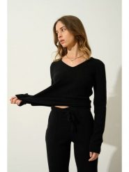 AUTHENTIC CASHMERE Kaszmirowy sweter "Chelsea" w kolorze czarnym rozmiar: S. Czarne swetry klasyczne damskie AUTHENTIC CASHMERE, s, z kaszmiru, bez kołnierzyka. Za 478.99 zł.