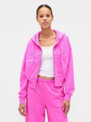 GAP Bluza w kolorze różowym rozmiar: L. Różowe bluzy damskie GAP, l, bez wzorów, bez kaptura. Za 122.38 zł.