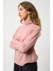 AUTHENTIC CASHMERE Kaszmirowy sweter "Cheviot" w kolorze jasnoróżowym rozmiar: XXL. Różowe golfy damskie AUTHENTIC CASHMERE, xxl, bez wzorów, z kaszmiru, bez ramiączek. Za 336.61 zł.