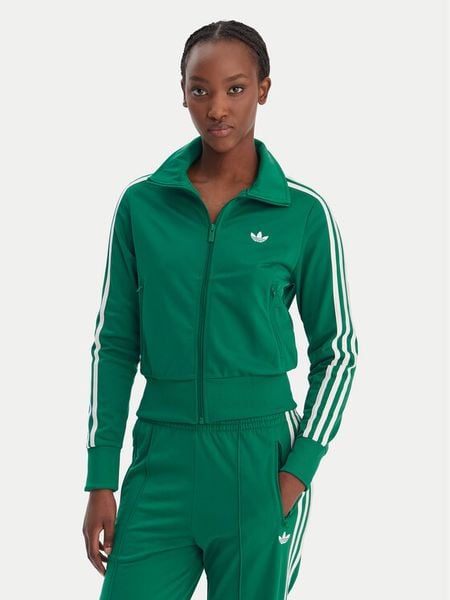 Adidas Bluza Firebird Classic KD1333 Zielony Regular Fit. Zielone bluzy damskie Adidas, s, bez wzorów, z syntetyku, bez kaptura. Za 215.99 zł.