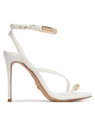 Steve Madden Klapki Missile-S 11003880 Biały. Białe klapki damskie Steve Madden, bez wzorów, ze skóry, bez obcasa, bez zapięcia. Za 559.99 zł.