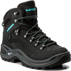 Trekkingi LOWA - Renegade Gtx Mid Ws GORE-TEX 320945 Anthrazit/Turkis. Szare obuwie trekkingowe damskie Lowa, z gore-texu. W wyprzedaży za 729.00 zł.