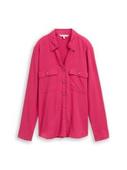 Tom Tailor Bluzka w kolorze różowym rozmiar: 44. Różowe bluzki damskie Tom Tailor, bez wzorów, z wiskozy, bez kołnierzyka, bez ramiączek. Za 78.84 zł.