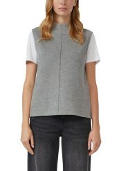 S.Oliver Bezrękawnik w kolorze szarym rozmiar: 46. Szare swetry klasyczne damskie S.Oliver, s, bez kołnierzyka. Za 95.99 zł.