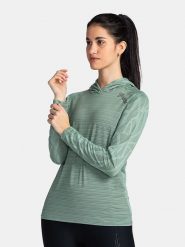 Kilpi Bluza funkcyjna w kolorze zielonym rozmiar: 46. Zielone bluzy damskie Kilpi, bez wzorów, z materiału, bez kaptura. Za 158.10 zł.