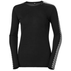 Bluza damska Helly Hansen lifa crew. Czarne bluzy damskie Helly Hansen, xs, bez wzorów, z materiału, bez kaptura. Za 170.25 zł.