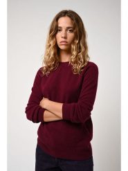 AUTHENTIC CASHMERE Kaszmirowy sweter "Etret" w kolorze bordowym rozmiar: XL. Czerwone swetry klasyczne damskie AUTHENTIC CASHMERE, xl, z kaszmiru, bez kołnierzyka. Za 383.03 zł.
