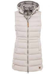 Camel Active Kamizelka pikowana w kolorze kremowym rozmiar: 46. Brązowe kamizelki damskie Camel Active, bez wzorów, bez kaptura. Za 250.35 zł.