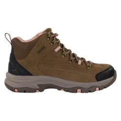 Buty trekkingowe damskie Skechers Trego Alpine Trail. Brązowe obuwie trekkingowe damskie Skechers, bez zapięcia. Za 369.99 zł.