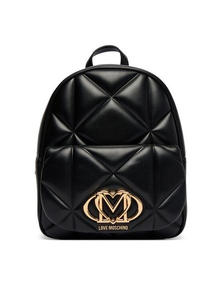 LOVE MOSCHINO Plecak JC4037PP1OLC0000 Czarny. Czarne plecaki Love Moschino, bez wzorów, ze skóry. Za 649.99 zł.