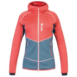 Bluza damska z kapturem Rafiki Linya. Czerwone bluzy damskie RAFIKI, bez wzorów, z materiału, z kapturem. Za 616.05 zł.
