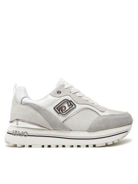 Liu Jo Sneakersy Maxi Wonder 73 BF4007 PX380 Biały. Białe obuwie sportowe damskie Liu Jo, z materiału, bez zapięcia. Za 429.99 zł.