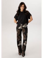 Aniston Spodnie w kolorze czarnym rozmiar: 44. Czarne spodnie materiałowe damskie Aniston, bez wzorów, z materiału. Za 130.99 zł.